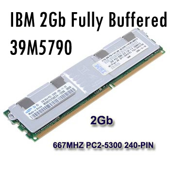 Memoria RAM per server 2GB DDR2 DIMM 667 MHZ 240 Pin PC2-5300 CL4 SDRAM Fully Buffered IBM HP Dell
