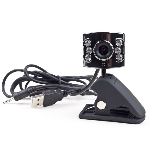 Webcam Sabrent WCM-6LNV 300K USB 2.0 con 6 Led infrarossi & Audio e attacco per Notebook
(1169351625)