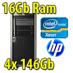 Server HP ProLiant ML370 G5 Xeon E5420 2.5GHz 12M Cache 16Gb Ram 584Gb HD SAS [2] PSU TOWER 470064-900
