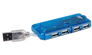 HUB 4-PortE USB 2.0 per PC e  MAC [Nuovo]
