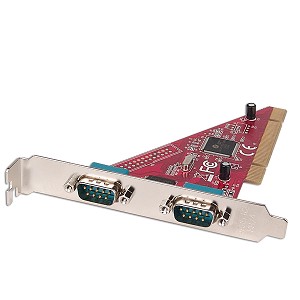 Scheda Adattatore PCI a 2 porte Seriale RS232 NUOVO