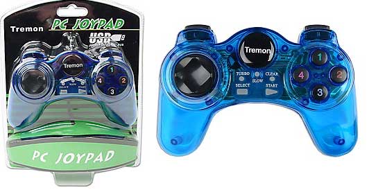 Joypad USB per PC 10 bottoni Blue