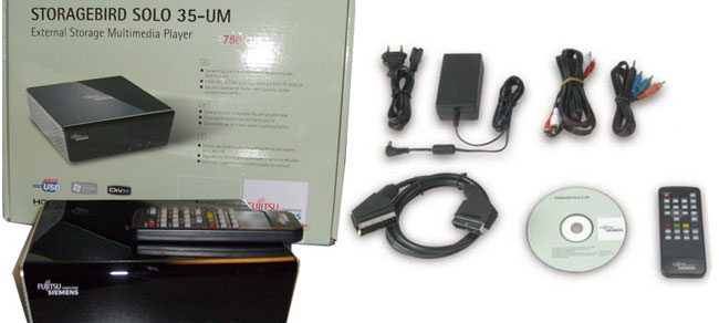FSC STORAGEBIRD SOLO 35-UM 750Gb DivX MP4 con Telecomando 