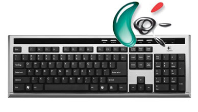 Logitech LEOPARD 2, Keyboard Tastiera USB BLACK ITA [Nuova]