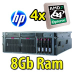 Server HP Proliant DL585 [4] Dual Core Opteron 852 2.6GHz 8Gb Ram [2] 146Gb SCSI Rack 4U 380125-421