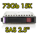 Hard Disk per Server HP SAS 2.5 73Gb 15K Hot Swap per Proliant DL ML BL G5 G6 G7