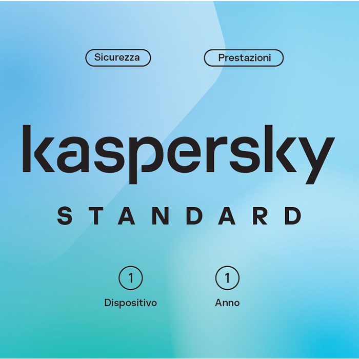 Kaspersky Standard per 1 dispositivo – 1 anno – Card BS IT