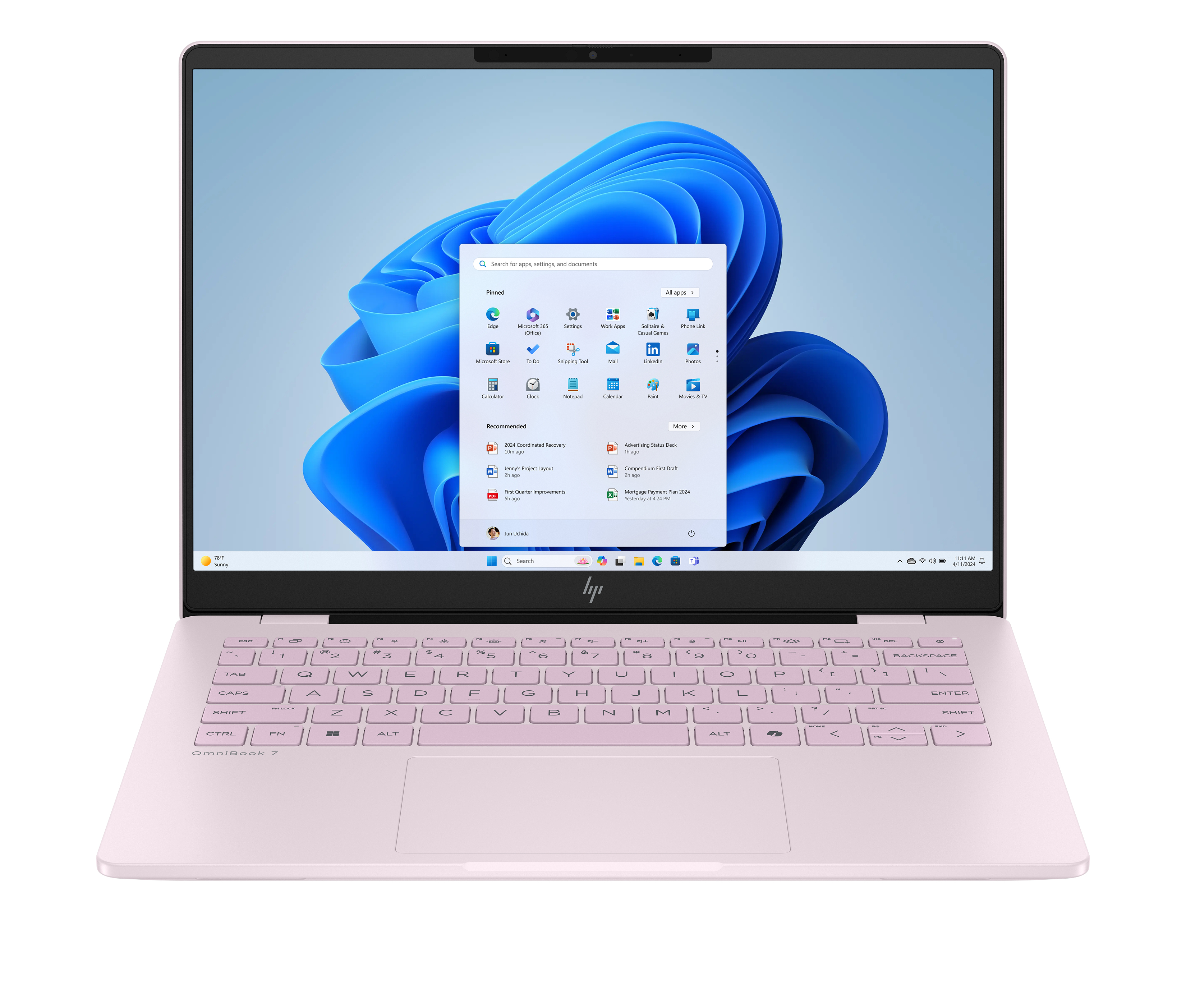Notebook HP OmniBook 7 AI 14-fr0009nl Core Ultra 7 255H 2GHz 32GB 1TB SSD 14 AG WUXGA LED Windows 11 Home