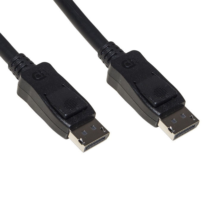 Cavo DisplayPort 1.4 Ultra HD 8000x4000 60Hz 32.4Gbps Maschio/Maschio 2m Rame Tpe Halogenfree Contatti Dorati