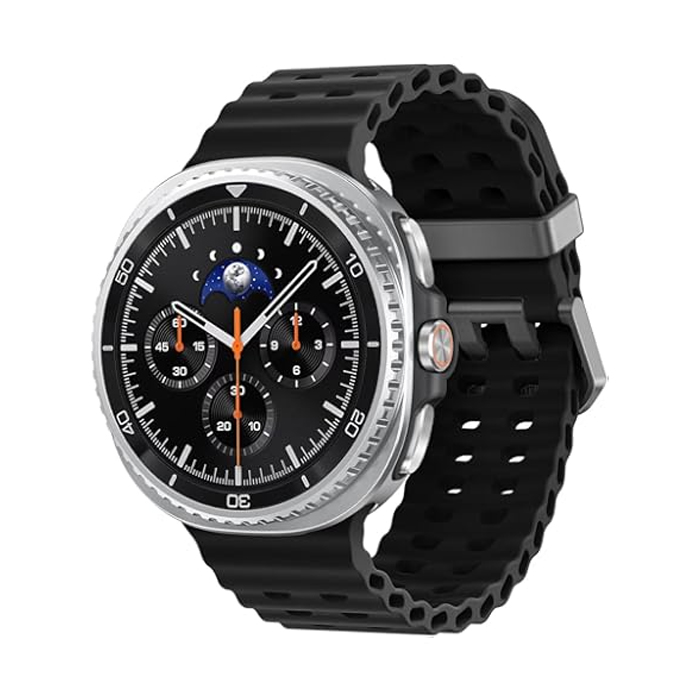 Smartwatch Samsung Galaxy Watch8 Classic SM-L505 46mm GPS BT LTE Stainless Steel Silver - Black Strap [Grade A