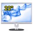 Monitor PC LCD 22 Pollici Philips 220P Wide VGA DVI PIVOT Multimediale Nero/Argento