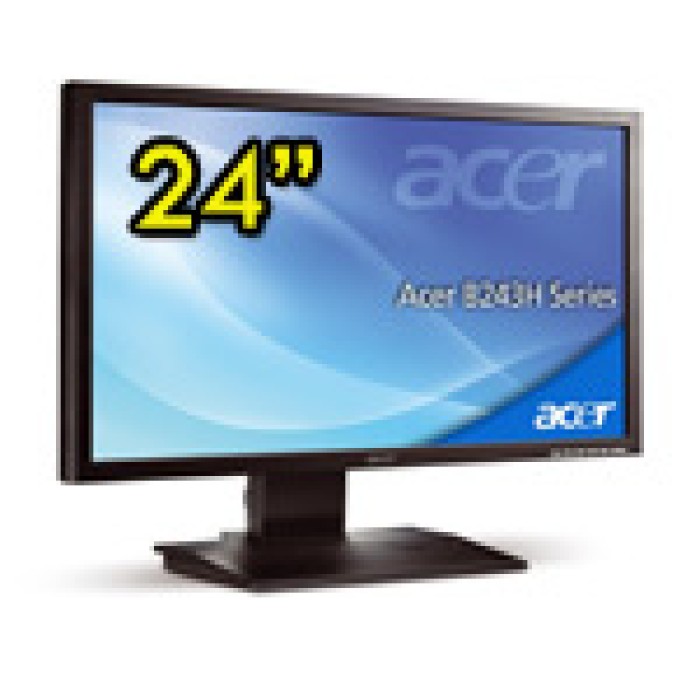 Monitor 24 Pollici Acer B243H 1920x1080 DVI VGA USB Black