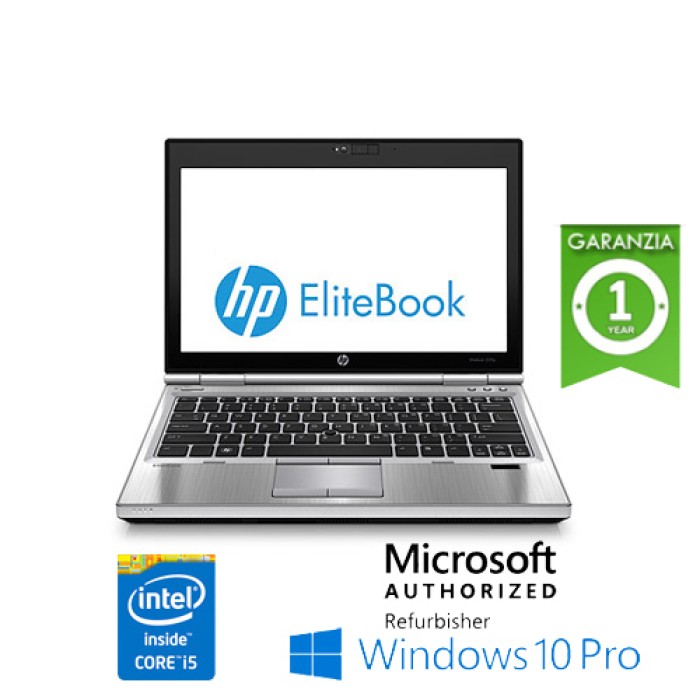 Notebook HP EliteBook 2570p Core i5 3320M 2.6GHz 8Gb 320Gb 12.5' HD WEBCAM Windows 10 Professional
