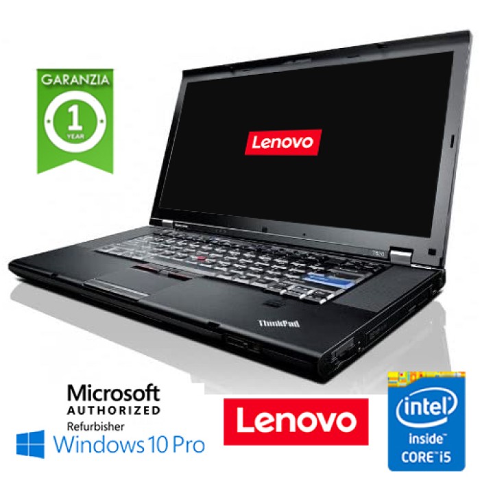 Notebook Lenovo ThinkPad T520 Core i5-2520M 8Gb 240Gb SSD 15.6' Windows 10 Professional