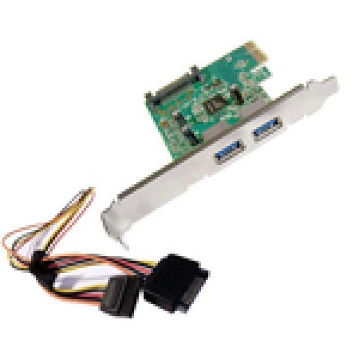 Scheda PCI Express a 2 Porte USB 3.0 HP 607782-001