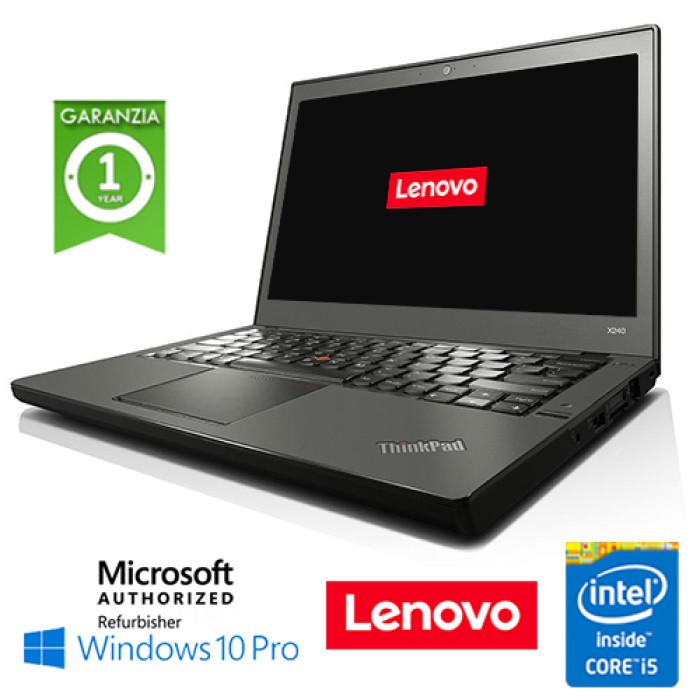 Notebook Lenovo Thinkpad X240 Core i5-4200U 1.6GHz 8Gb Ram 500Gb 12.5' Windows 10 Professional