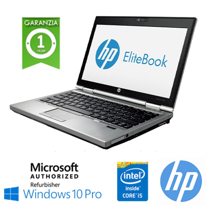 Notebook HP EliteBook 2570p Core i5-3340M 2.7GHz 8Gb 320Gb 12.5' HD Windows 10 Professional