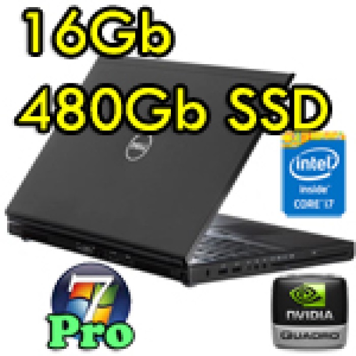 Mobile Workstation Dell Precision M4700Core i7-3520M 16Gb 480Gb SSD 15.6' nVIDIA Quadro K2000M Windows 7 Pro