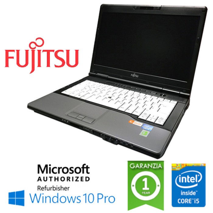 Notebook Fujitsu Lifebook S782 Core i5-3230M 8Gb 320Gb DVD-RW 14.1' Windows 10 Professional