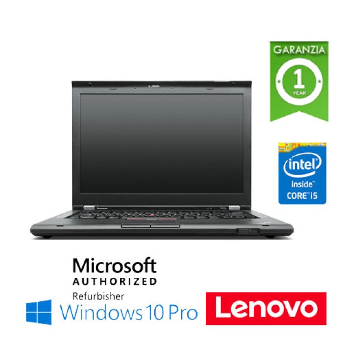 Notebook Lenovo Thinkpad T430S Core i5-3320M 8Gb 240Gb SSD 14' WEBCAM Windows 10 Professional SLIM