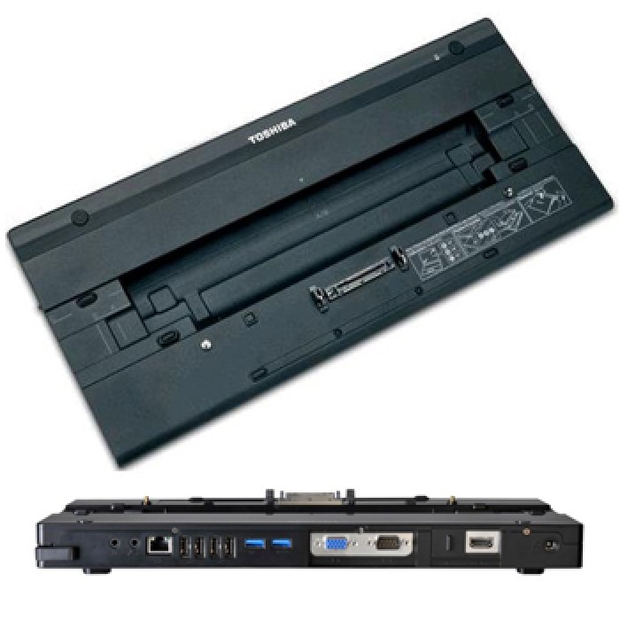 Docking Station Replicatore di Porte Highspeed Toshiba PA3916E-1PRP USB 3.0 TECRA NO Alimentatore