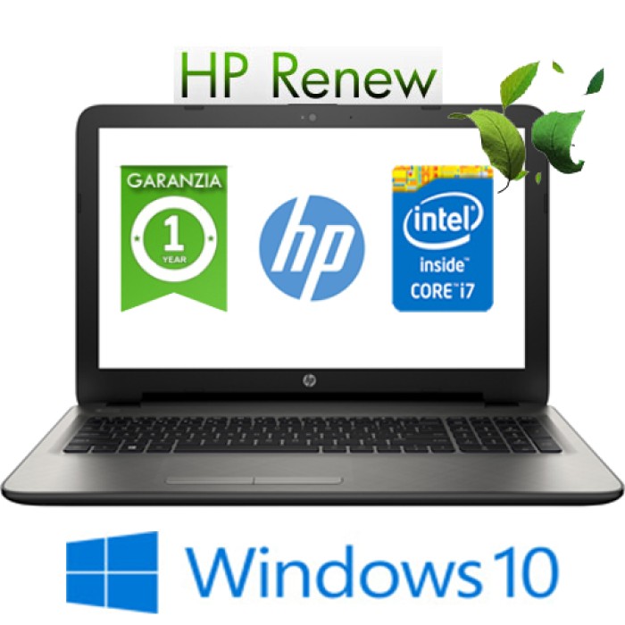 Notebook HP 15-ay075nl Core i7-6500U 16Gb 1Tb 15.6' HD BV LED AMD Radeon R7 M1-70 2GB Windows 10 HOME