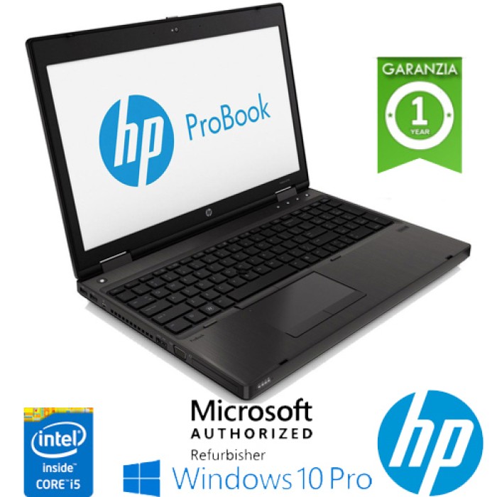 Notebook HP ProBook 6570b Core i5-3320M 2.6GHz 4Gb 500Gb 15.6' LED DVD-RW SERIALE Windows 10 Professional 