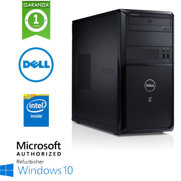 PC Dell Vostro 270 Intel Pentium G2020 2.93GHz 4Gb 500Gb DVD-RW Windows 10 HOME Tower 