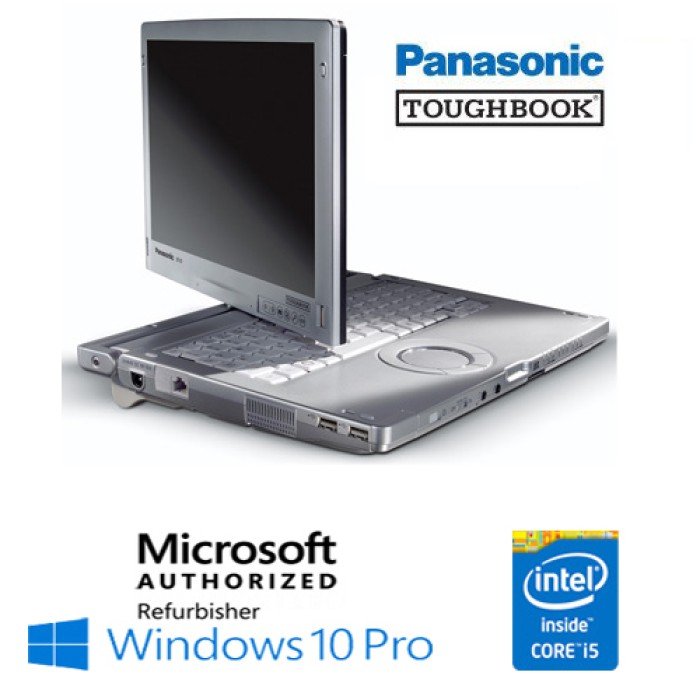 Notebook Panasonic Toughbook CF-C1 Core i5-2520M 4Gb 500Gb 12.1' Touchscreen Windows 10 Professional