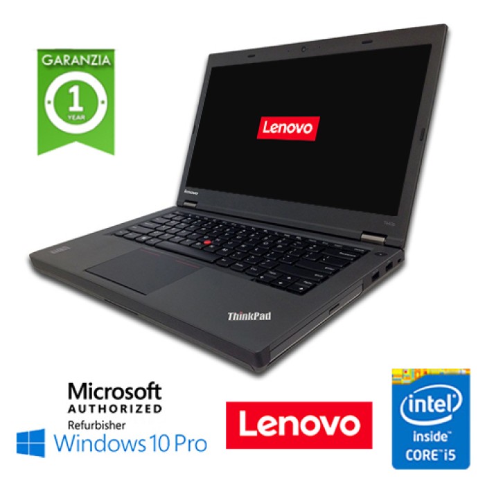 Notebook Lenovo Thinkpad T440p Core i5-4300M 2.6GHz 8Gb 500Gb 14' Windows 10 Professional