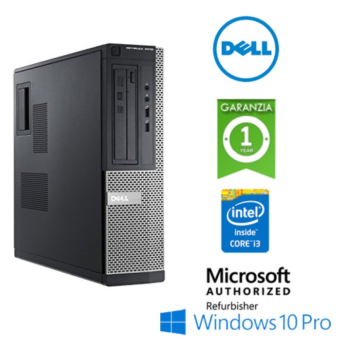 PC Dell Optiplex 3010 DT Core i3-3220 3.3GHz 4Gb 500Gb DVD-RW Windows 10 Professional DESKTOP