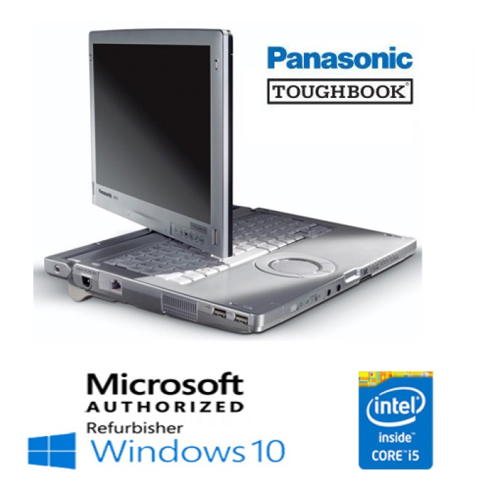 Notebook Panasonic Toughbook CF-C1 Core i5-2520M 4Gb 500Gb 12.1' Touchscreen Windows 10 HOME 