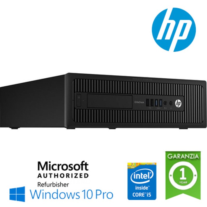 PC HP EliteDesk 800 G1 SFF Core i5-4670 3.4GHz 8Gb 500Gb noODD Windows 10 Professional 