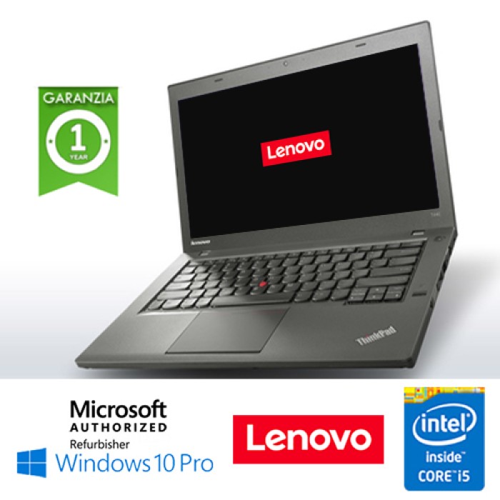 Notebook Lenovo Thinkpad T440 Core i5-4300U 1.9GHz 8Gb 500Gb 14' Windows 10 Professional 