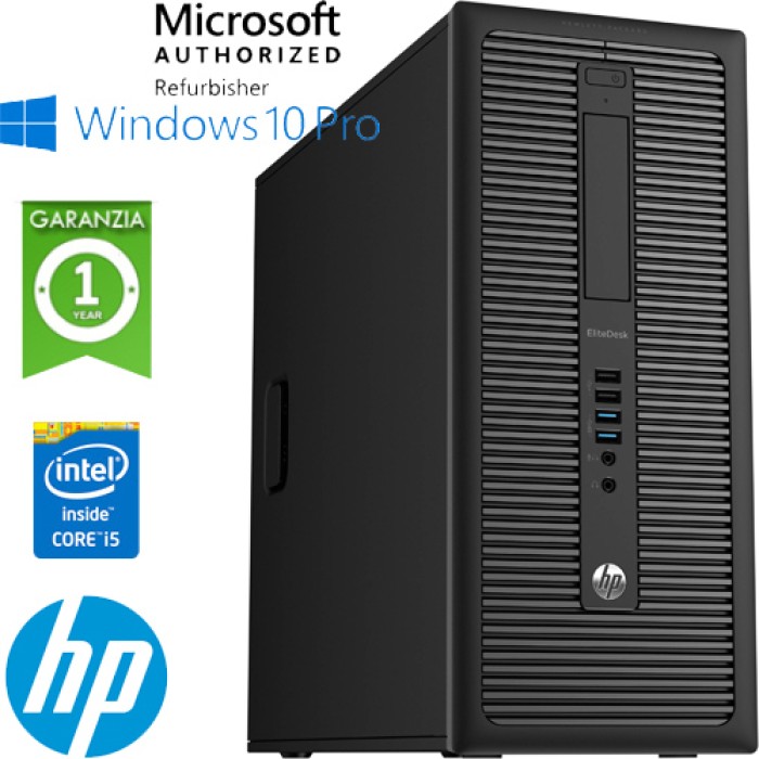 PC HP EliteDesk 800 G1 MT Core i5-4570 3.2GHz 8Gb 500Gb DVD-RW Windows 10 Professional TOWER