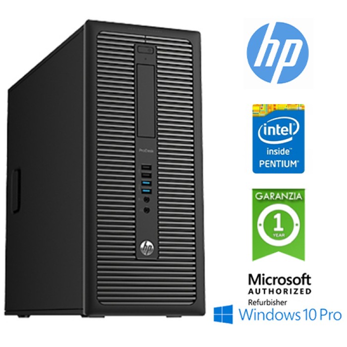 PC HP ProDesk 600 G1 CMT Pentium G3220 3.1GHz 8Gb 500Gb DVD-RW Windows 10 Professional TOWER