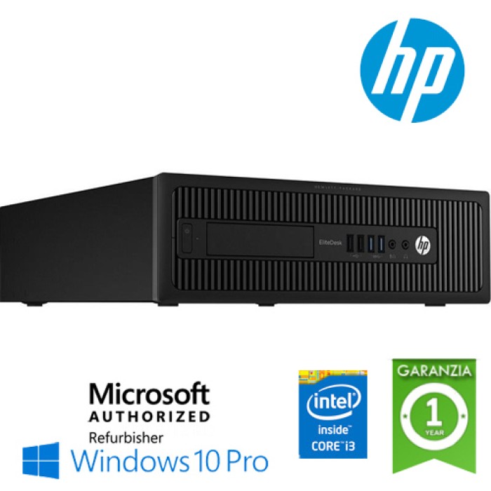 PC HP EliteDesk 800 G1 SFF Core i3-4150 3.5GHz 4Gb 500Gb noODD Windows 10 Professional