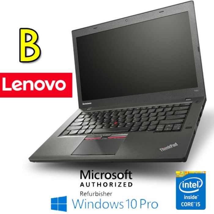Notebook Lenovo Thinkpad T450 Core Quinta Gen. i5-5200U 8Gb 500Gb 14.1' Windows 10 Professional [Grade B]