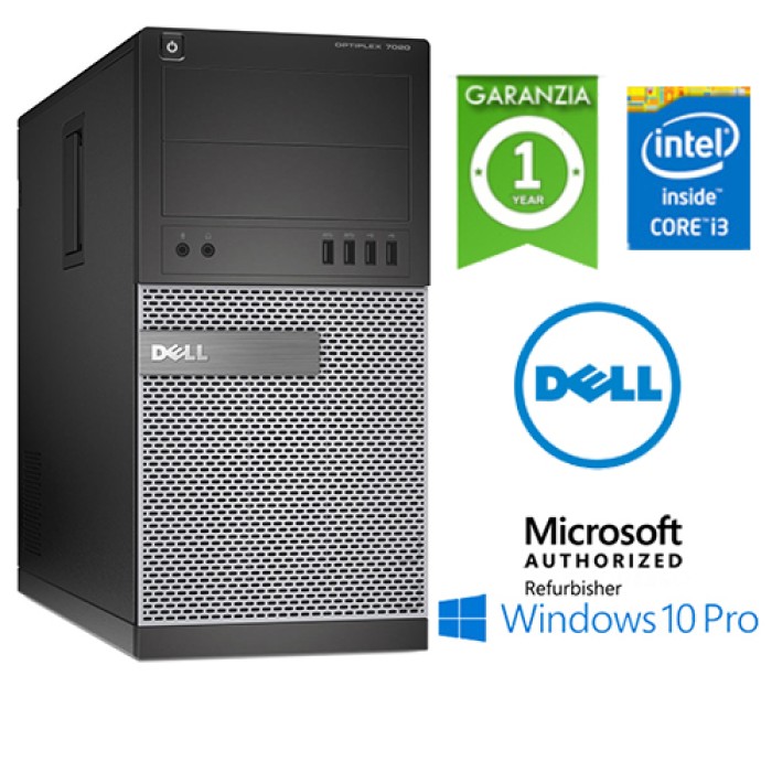 PC Dell Optiplex 7020 MT Core i3-4150 3.5GHz 8GB 500Gb DVD-RW Windows 10 Professional