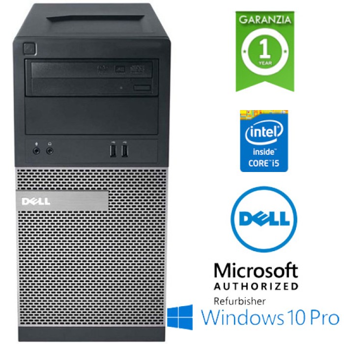 PC Dell Optiplex 3020 MT Core i5-4590 3.3GHz 4Gb Ram 500Gb DVD-RW Windows 10 Professional TOWER
