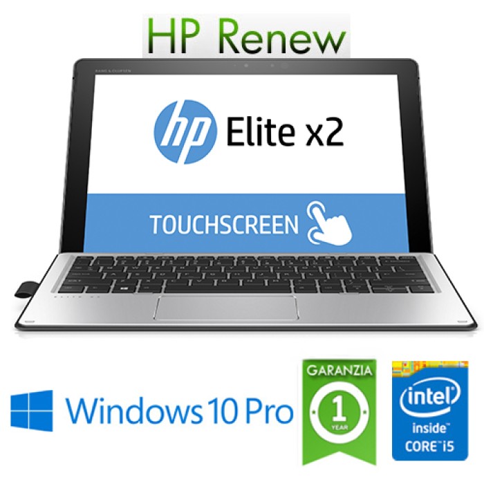 Notebook HP Elite x2 1012 G2 i5-7300U 2.6GHz 8Gb 512Gb SSD 12.3' Touch Ibrido (2 in 1) Windows 10 Professional