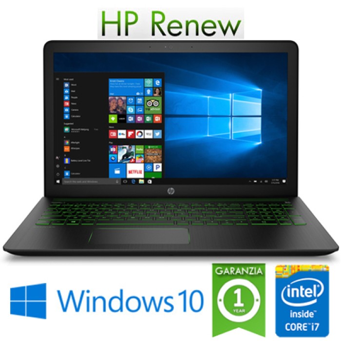 Notebook HP Pavilion Power 15-cb033nl i7-7700HQ 16Gb 1Tb 15.6' FHD NVIDIA GeForce GTX 1050 4GB Windows 10 HOME