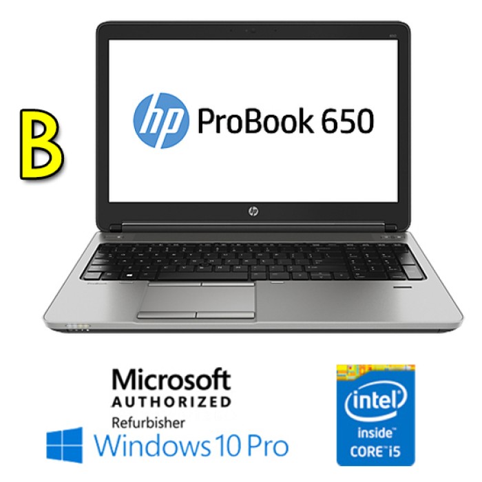 Notebook HP ProBook 650 G1 Core i5-4200M 4Gb 500Gb 15.6' HD AG LED DVD-RW Windows 10 Professional [Grade B]