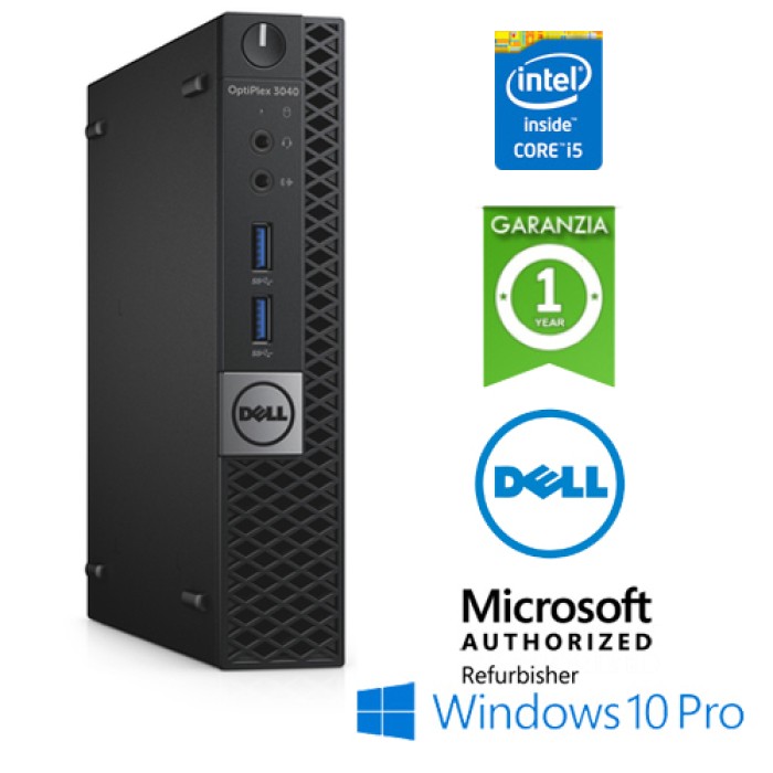 PC Dell Optiplex 3040 USFF Core i5-6500T 2.5GHz 8Gb Ram 500Gb No ODD Windows 10 Professional
