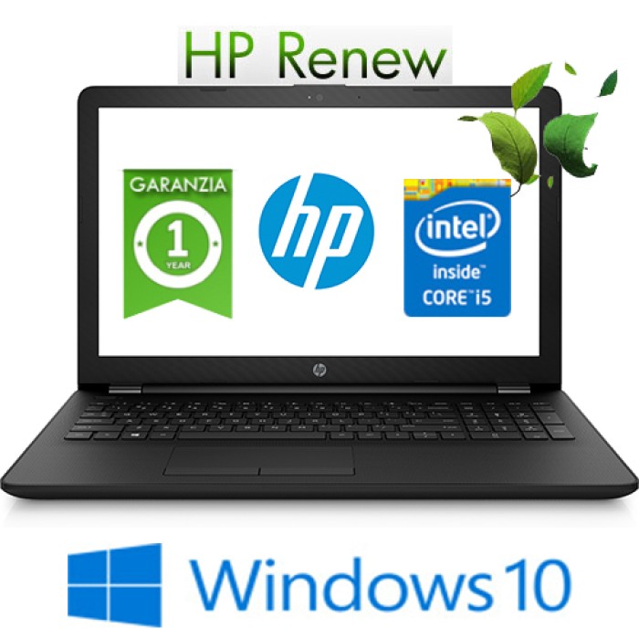 Notebook HP 15-bs154nl Core i3-5005U 4Gb 1Tb 15.6' HD BV LED DVD-RW Windows 10 HOME