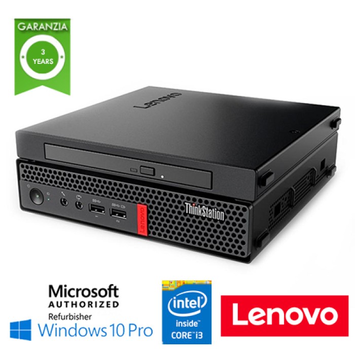 PC Lenovo Thinkcentre M920Q TINY Core i3-8100T 3.1GHz 8Gb Ram 500Gb DVD-RW Windows 10 Professional 3Y