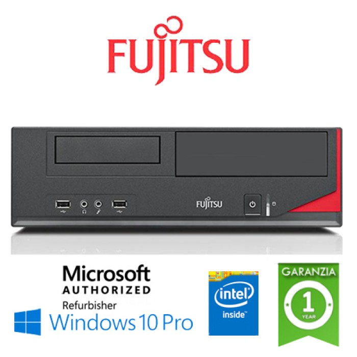 PC Fujitsu Esprimo E520 E85+ G3220 4Gb Ram 250Gb DVD-RW Windows 10 Professional