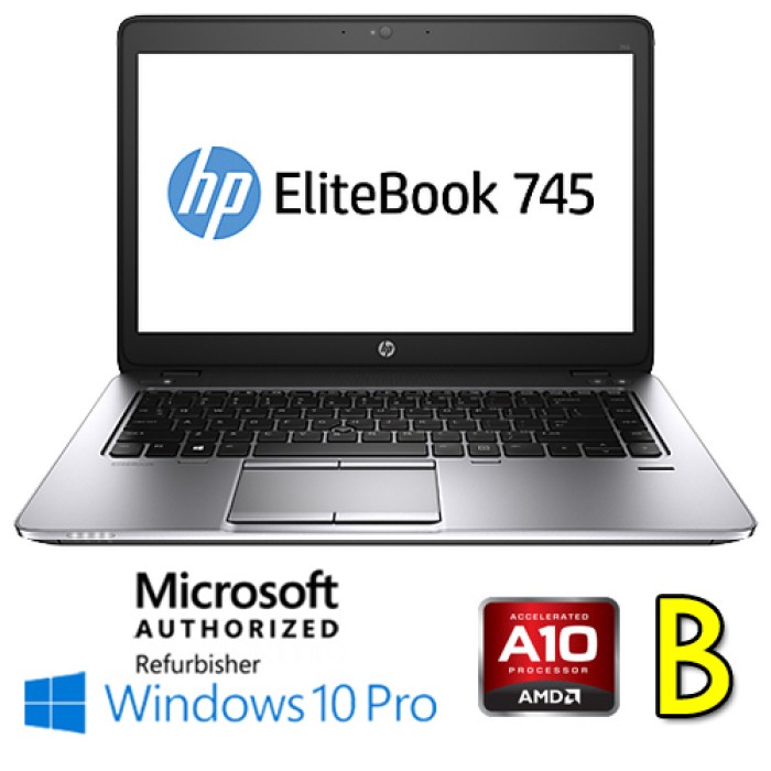 Notebook HP EliteBook 745 G2 AMD A10-7350B R6 8Gb 256Gb SSD 14' HD Windows 10 Professional [Grade B]