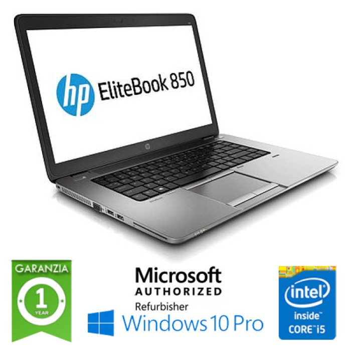 Notebook HP EliteBook 850 G2 Core i5-5200U 8Gb 128Gb SSD 15.6' AG LED  Windows 10 Professional