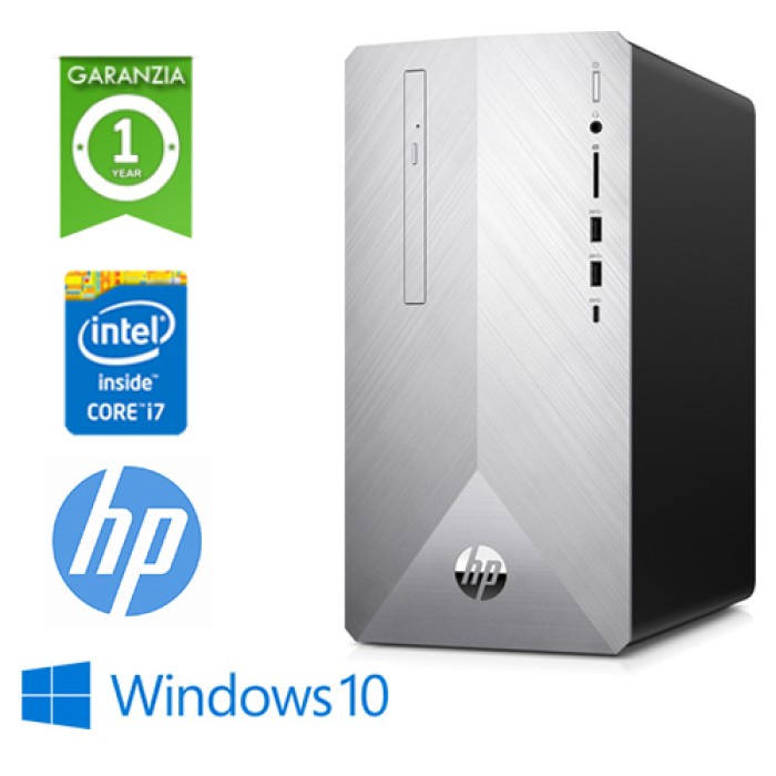 PC HP Pavilion 595-P0014NL Core i7-8700 3.2GHz 8Gb 1Tb + 16GB SSD DVD-RW GEFORCE GTX 1050 4GB Win 10 HOME